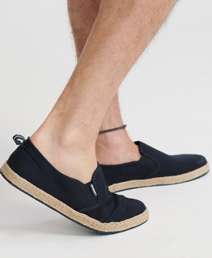 Superdry Hybrid Slip On Classic Espadrilles Férfi Cipő Sötétkék | QFNXP0325